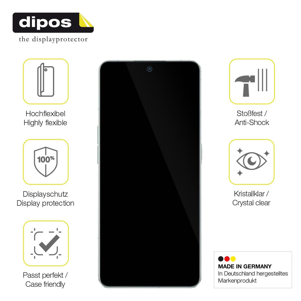 2x 3D Full Cover Schutzfolie für Oppo Reno8 Pro Plus