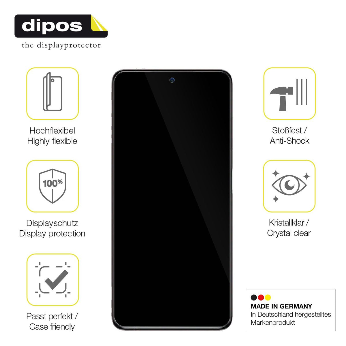 3x 3D Full Cover Schutzfolie für Xiaomi Poco X3 Pro