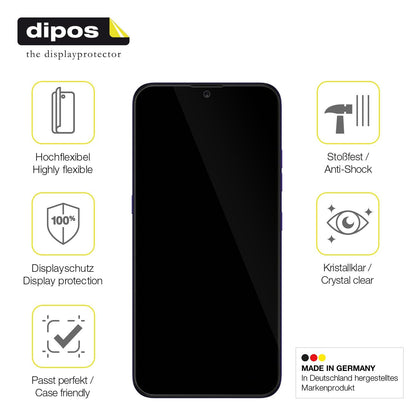 3x 3D Full Cover Schutzfolie für LG K22 Plus