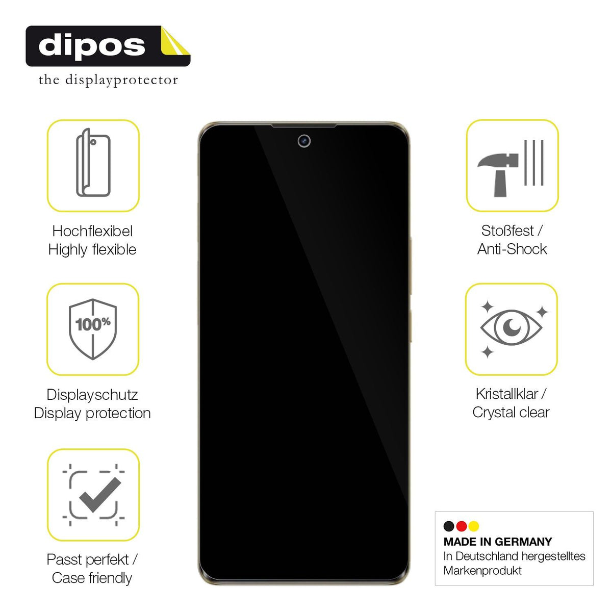 2x 3D Full Cover Schutzfolie für Realme 12 Pro Plus