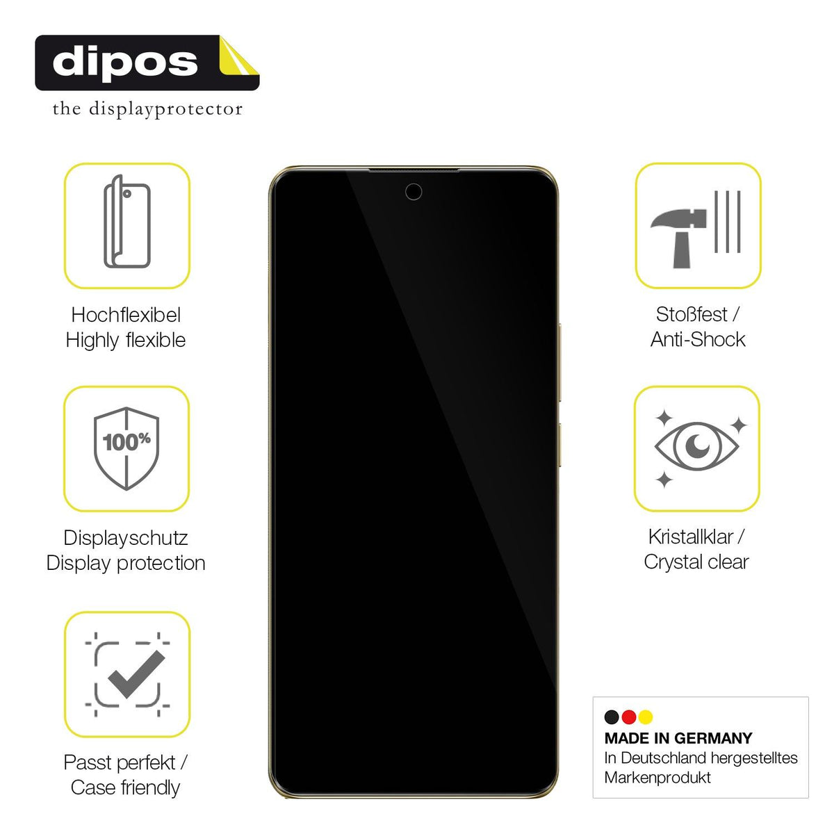 2x 3D Full Cover Schutzfolie für Realme 12 Pro 5G