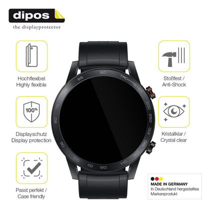 2x 3D Full Cover Schutzfolie für Honor Magic Watch 2 46mm