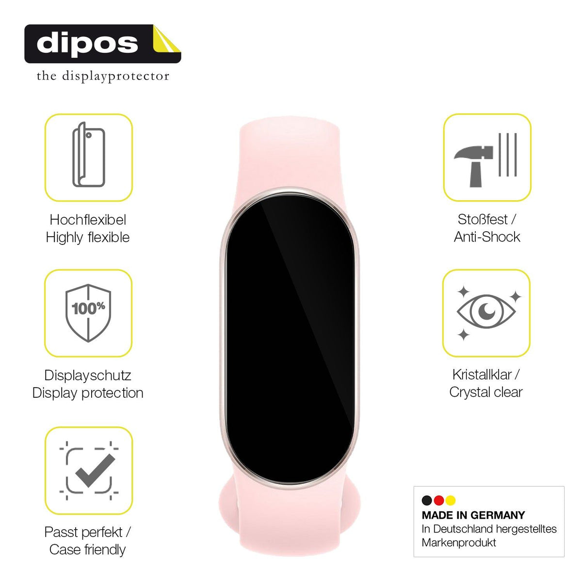 2x 3D Full Cover Schutzfolie für Xiaomi Smart Band 9