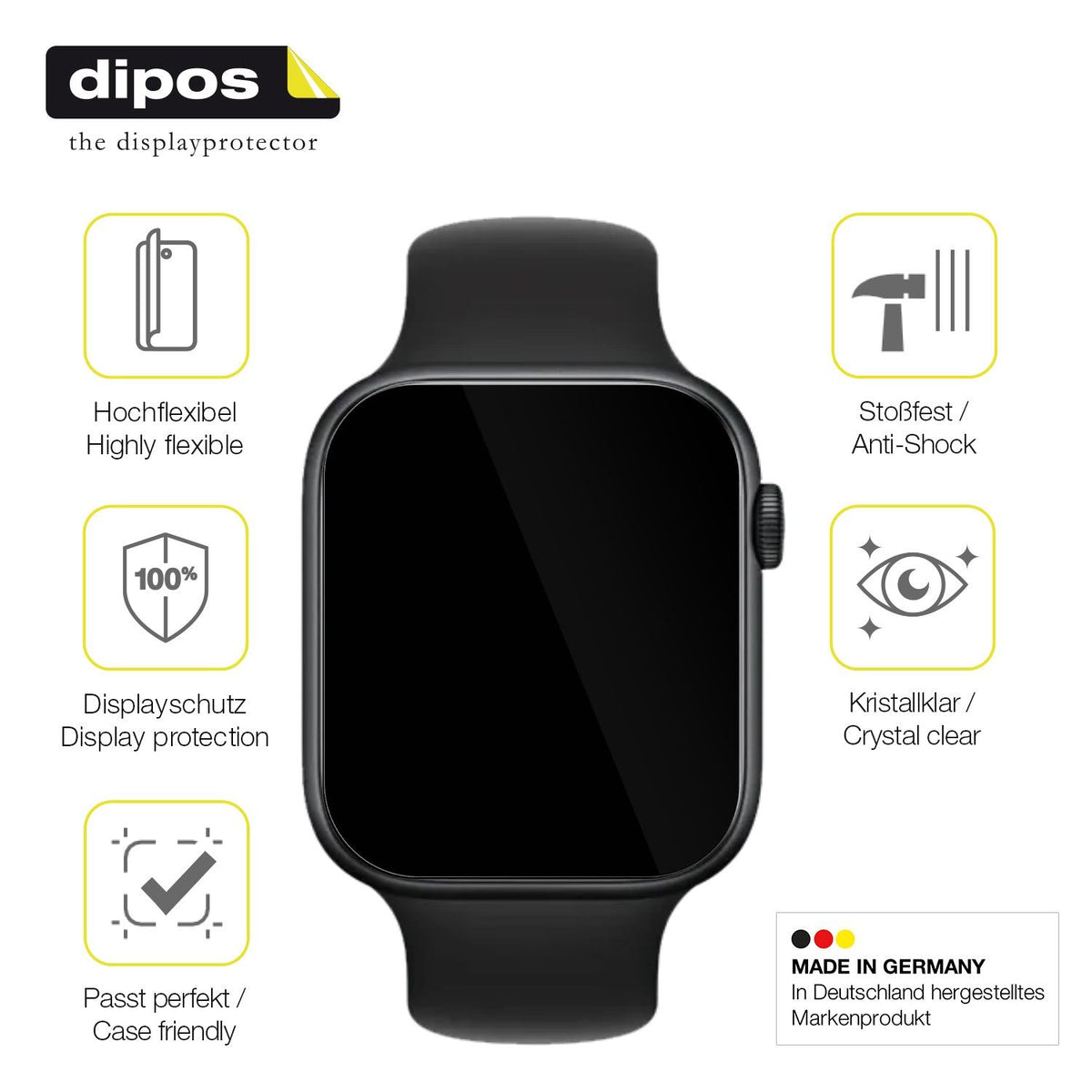 2x 3D Full Cover Schutzfolie für Honor Watch 5