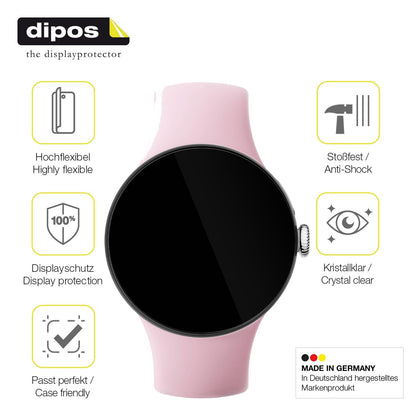 2x 3D Full Cover Schutzfolie für Google Pixel Watch 3 41mm
