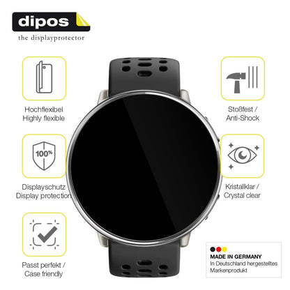 2x 3D Full Cover Schutzfolie für Amazfit Active 2