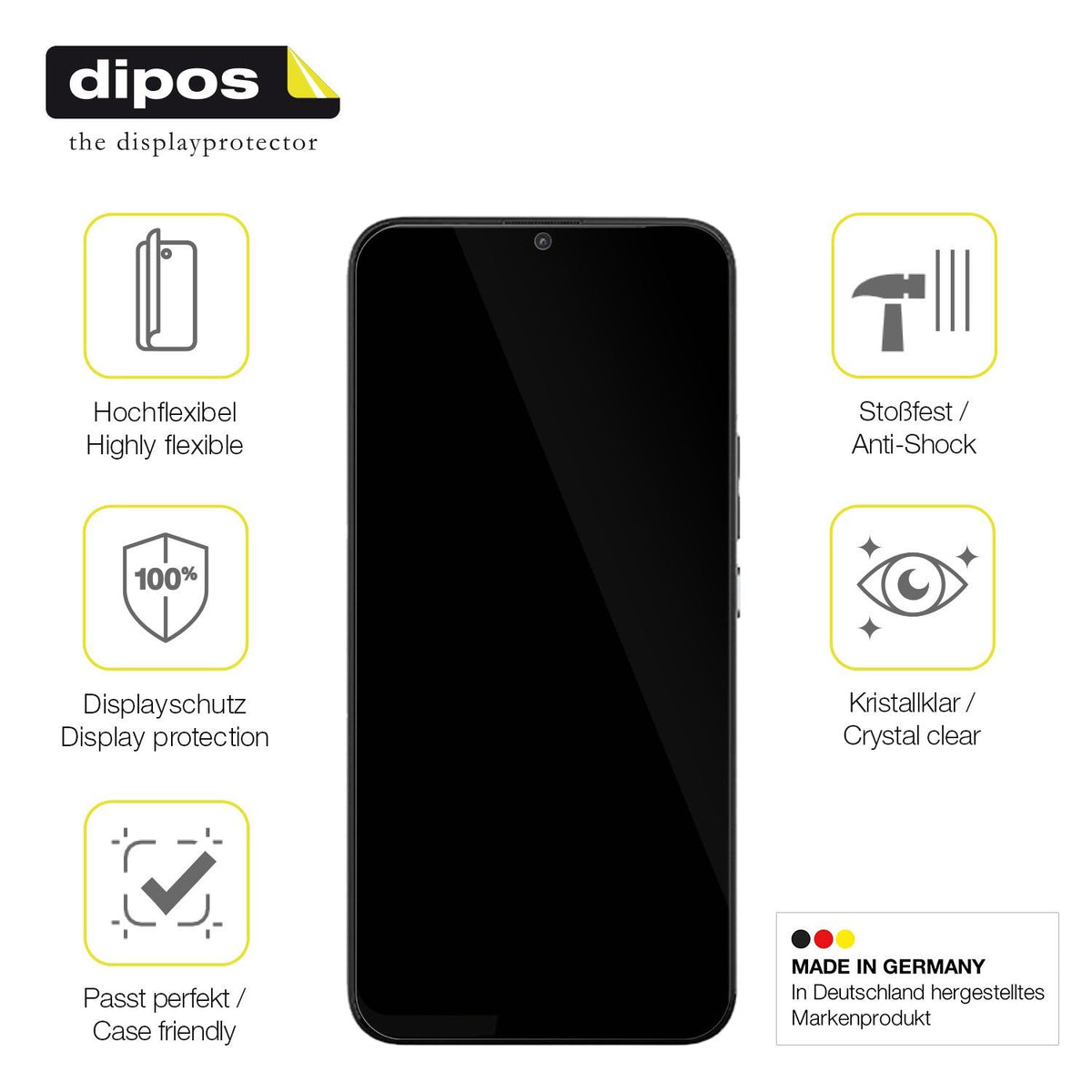 2x 3D Full Cover Schutzfolie für Gigaset RePhone
