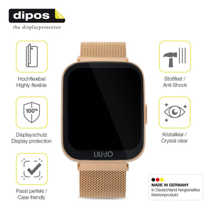 2x 3D Full Cover Schutzfolie für Liu Jo Smartwatch Voice Mini
