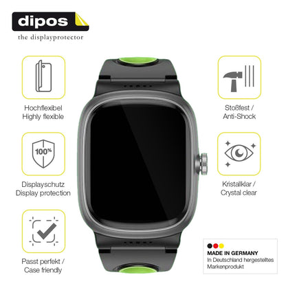 2x 3D Full Cover Schutzfolie für anyloop Kinder Smartwatch