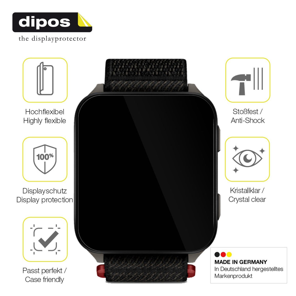 2x 3D Full Cover Schutzfolie für Garmin Venu X1
