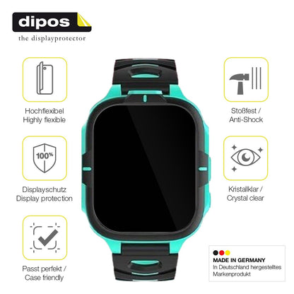 2x 3D Full Cover Schutzfolie für Elejafe Smartwatch Kinder