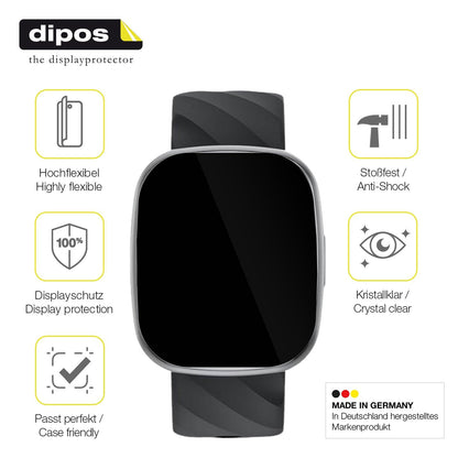2x 3D Full Cover Schutzfolie für Catgiff A22 Smartwatch