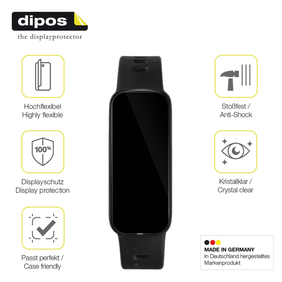 2x 3D Full Cover Schutzfolie für VivoWatch 6 Aero (HC-C06)