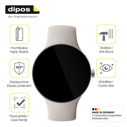 2x 3D Full Cover Schutzfolie für Google Pixel Watch 4