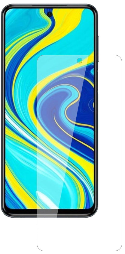 XiaomiRedmi Note 9S mit aufgebrachter dipos Flex Schutzfolie, glasklare Darstellung ohne Einschränkungen