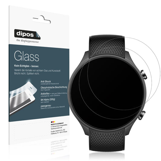 2x 9H Schutzfolie matt für OnePlus Watch 2R Panzerfolie