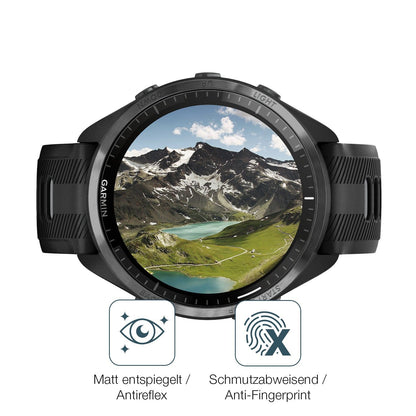 2x 9H Schutzfolie matt für Garmin Forerunner 965 Panzerfolie