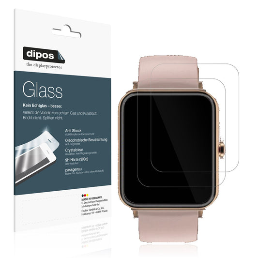 Klare Displayschutzfolie von dipos passend für Noise Colorfit Pro 3 Assist, 9H kratzfest und blasenfrei montiert