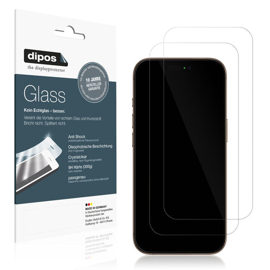 2x 9H Schutzfolie für Apple iPhone 16 Pro Panzerfolie
