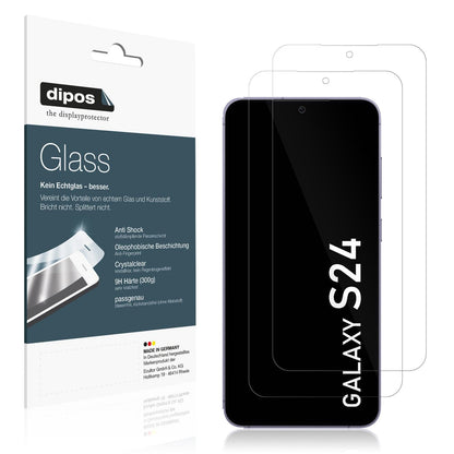 2x 9H Schutzfolie für Samsung Galaxy S24 Panzerfolie