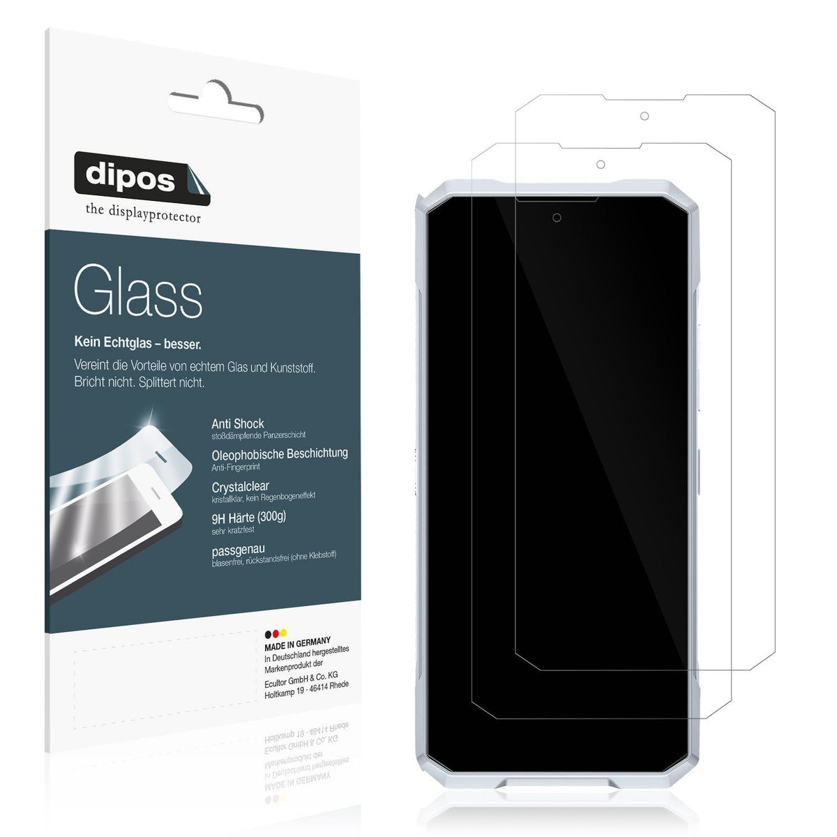 2x 9H Schutzfolie für Doogee Blade GT 5G Panzerfolie