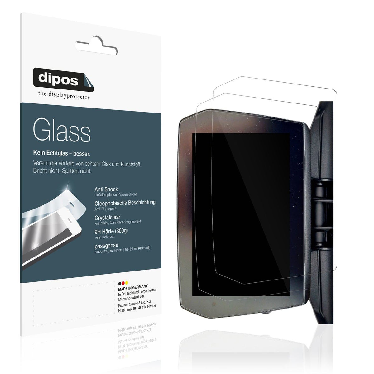 2x Tachoschutzfolie 9H klar für Voge 625 DSX Displayschutzfolie