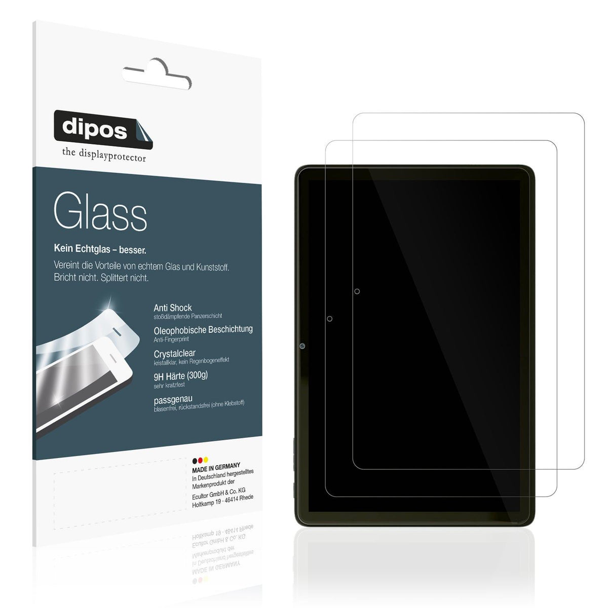 2x 9H Schutzfolie für Vale Tablet V10A Panzerfolie