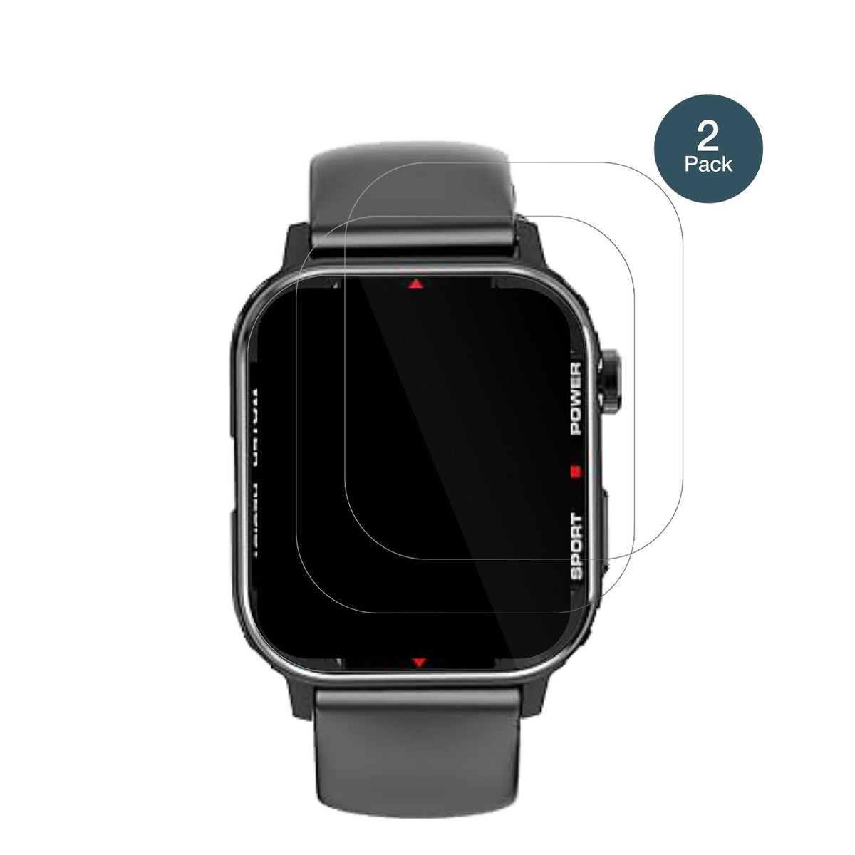 2x 9H Schutzfolie für G96 Smartwatch Panzerfolie