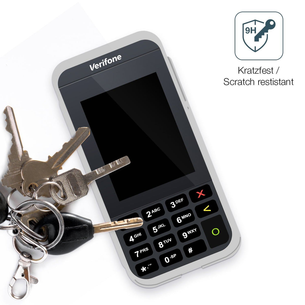 2x 9H Schutzfolie für Verifone e285 Panzerfolie