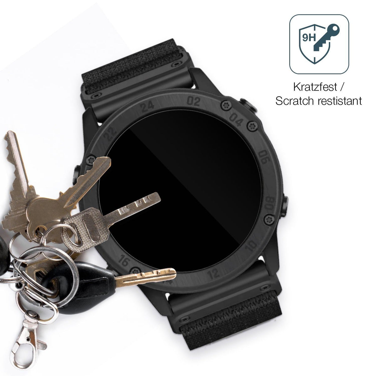 2x 9H Schutzfolie für Garmin Tactix Delta Solar Ballistic Panzerfolie