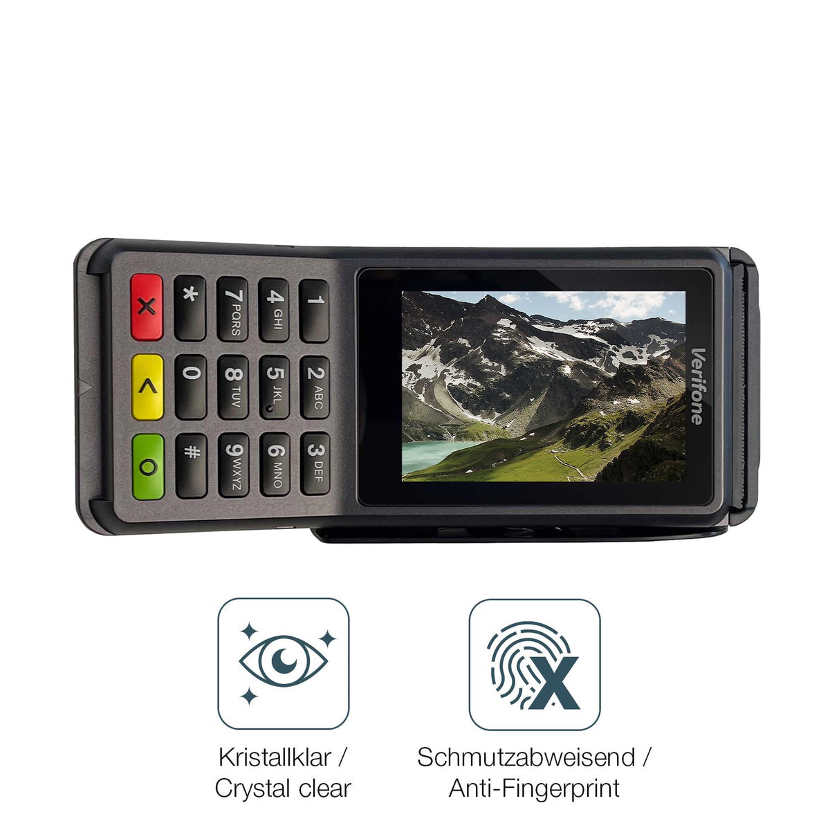 4x Schutzfolie klar für Verifone V400c Display-Schutzfolie