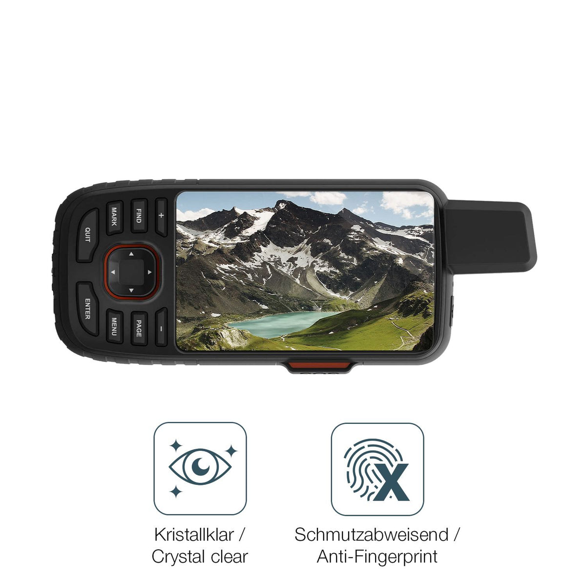 Schutz gegen Kratzer auf dem Garmin GPSMAP 67 67i Glas durch Schlüssel oder Ähnliches