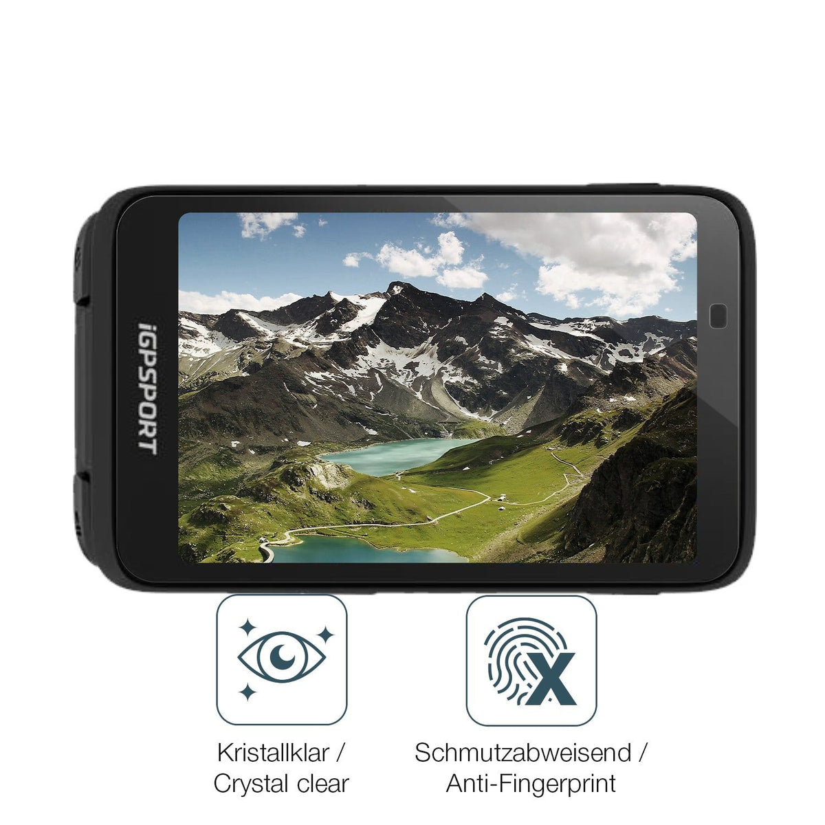 2x 9H Schutzfolie für igpsport BiNavi Panzerfolie
