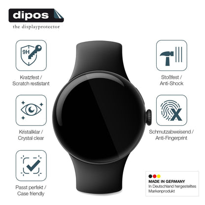2x 9H Schutzfolie für Google Pixel Watch 1 Panzerfolie