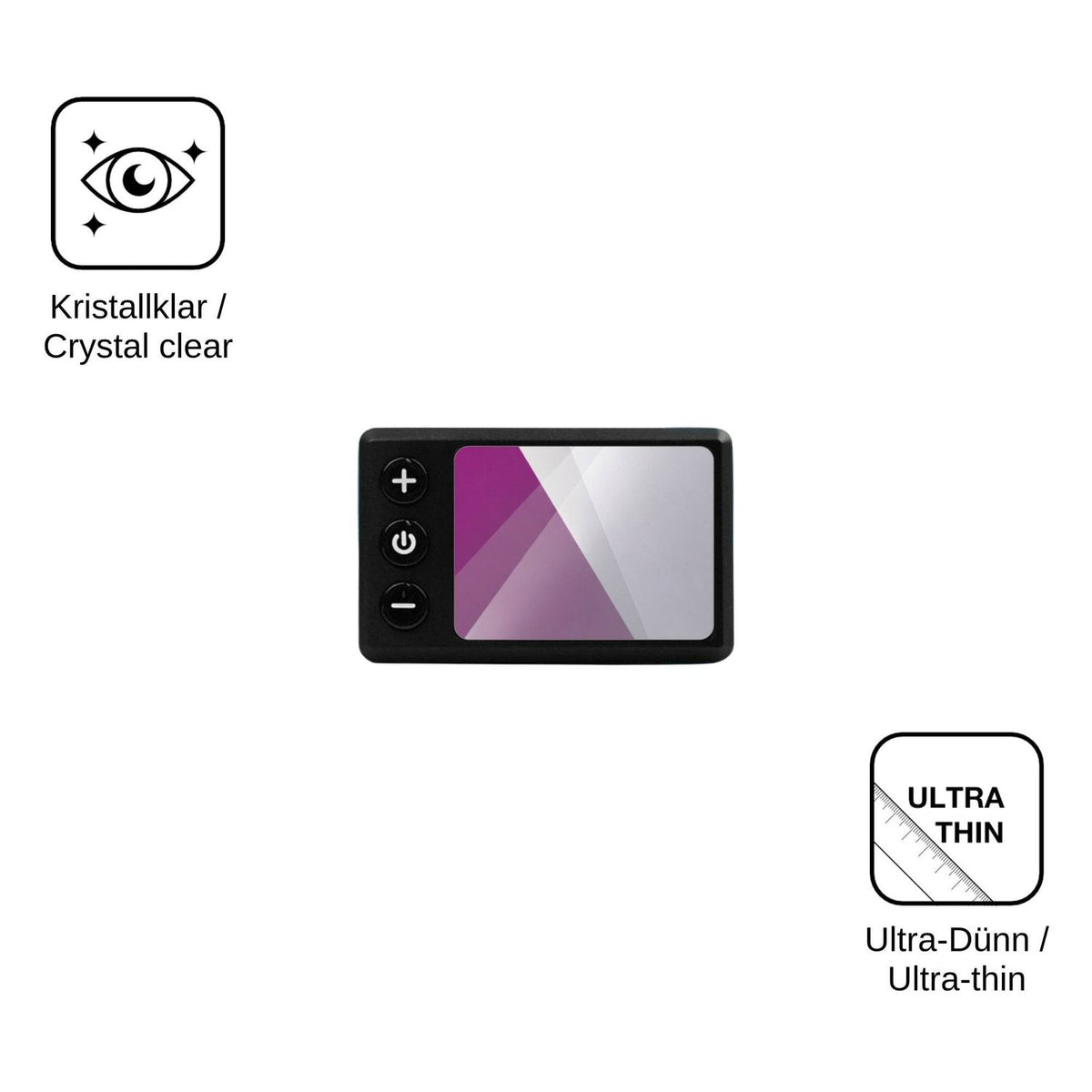 4x Schutzfolie klar für Bassadoro Lenker Display S E Display-Schutzfolie