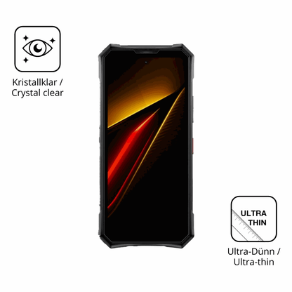 Dünne und klare Folie passend zugeschnitten für Doogee S300 Pro