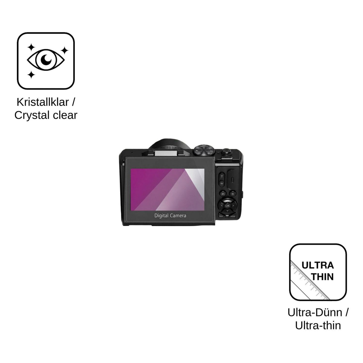 4x Schutzfolie klar für H-Bocam W081 Display-Schutzfolie