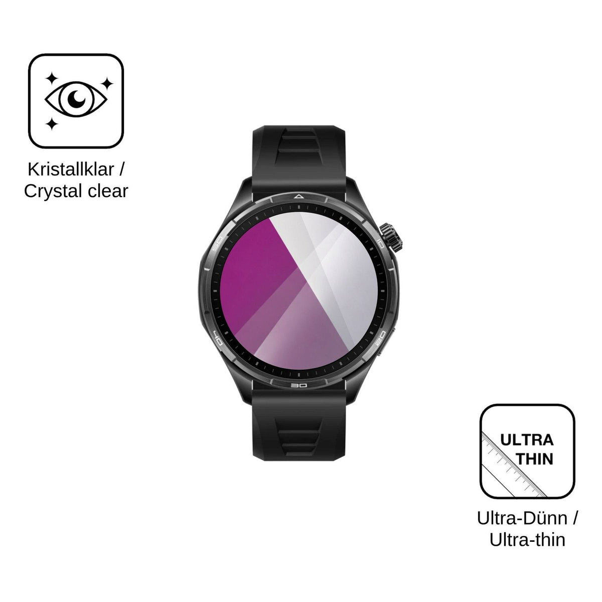 6x Schutzfolie klar für Honor Watch 6 Pro Display-Schutzfolie