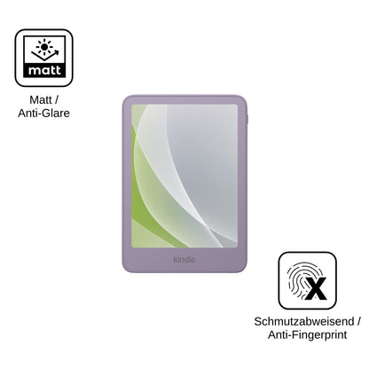 2x Schutzfolie matt für Amazon Kindle Paperwhite 2026 Display-Schutzfolie