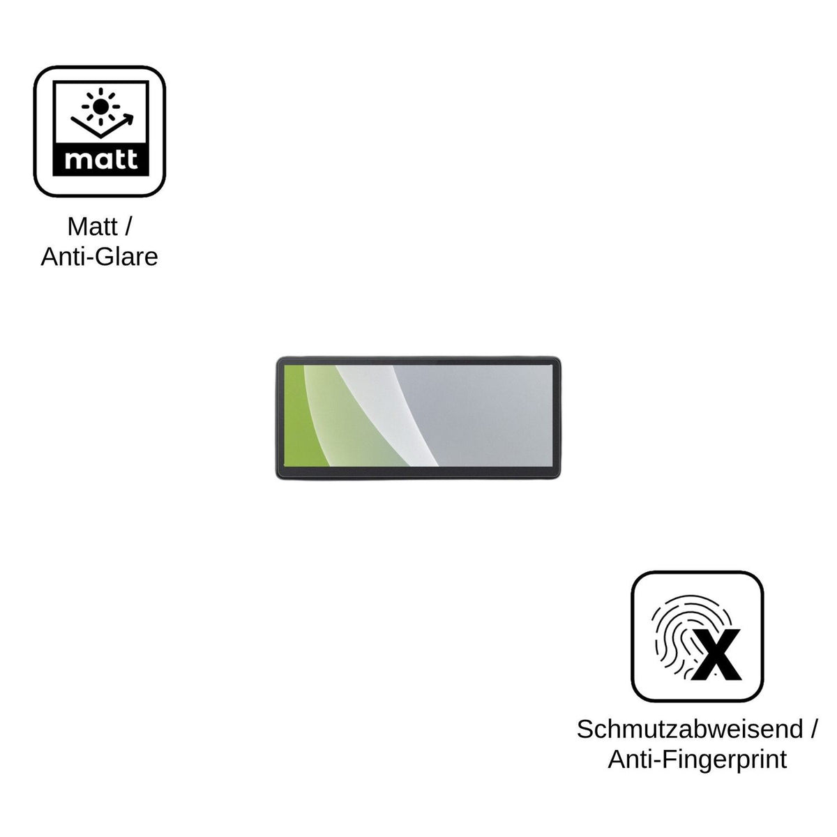 2x Schutzfolie matt für CarpodGo T4 Plus Display-Schutzfolie