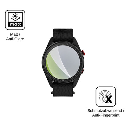 6x Schutzfolie matt für Garmin Approach S72 47mm Display-Schutzfolie