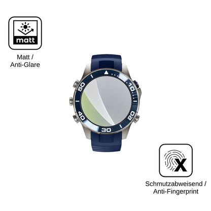 6x Schutzfolie matt für Garmin MARQ Diver Display-Schutzfolie