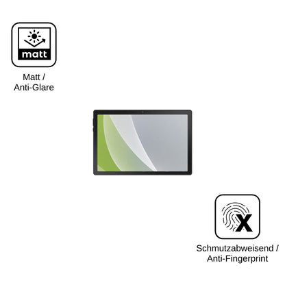 2x Schutzfolie matt für Gleeso Tablet 10.1 Display-Schutzfolie
