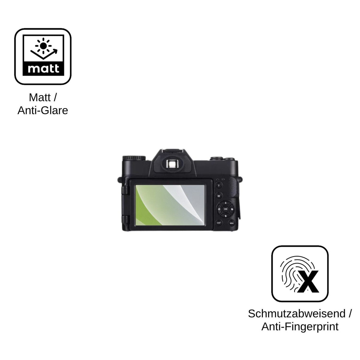 4x Schutzfolie matt für Hojocojo CDR10 Display-Schutzfolie