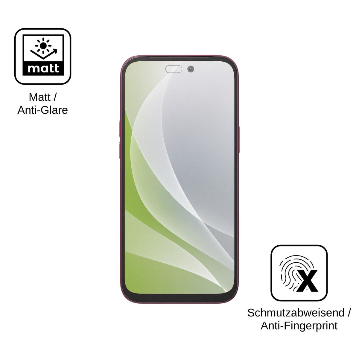 4x Schutzfolie matt für Hotwav A18 Pro Max Display-Schutzfolie
