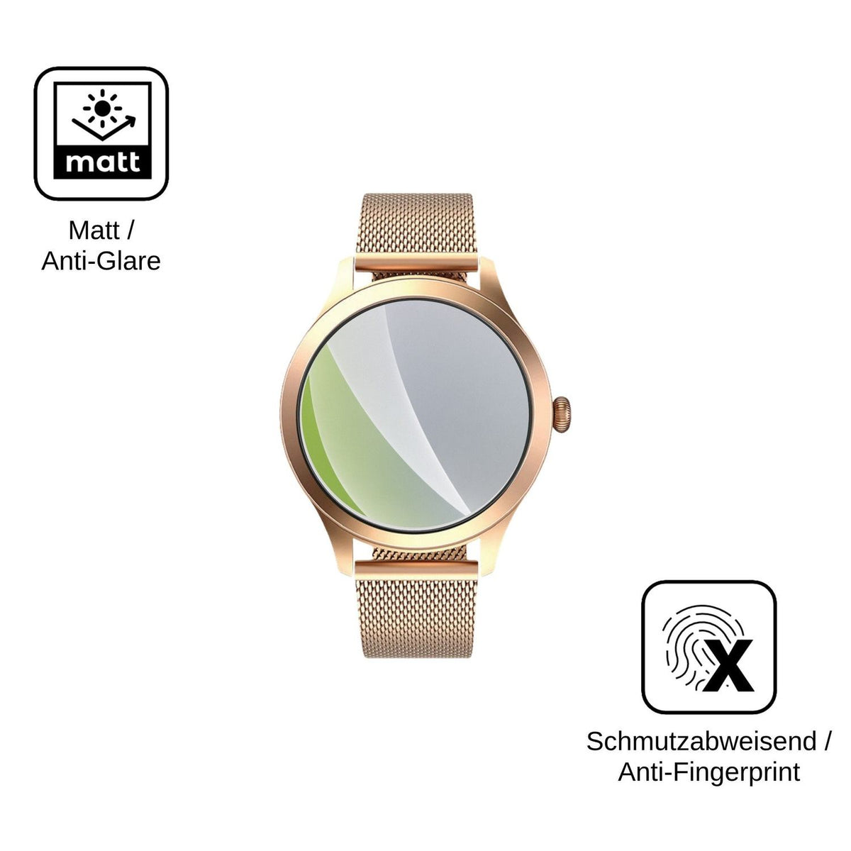 6x Schutzfolie matt für MaxCom FW44 Gold 2 Display-Schutzfolie