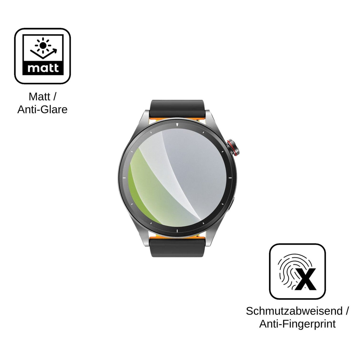 6x Schutzfolie matt für MaxCom FW66 Iron R Display-Schutzfolie