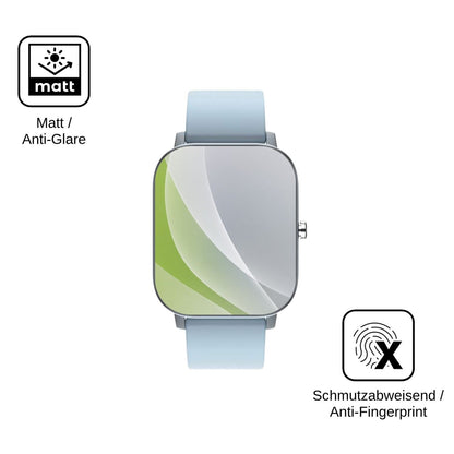 6x Schutzfolie matt für Mopuea Smartwatch 1.4 Display-Schutzfolie