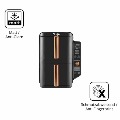 Dünne und entspiegelnde Folie passend zugeschnitten für Ninja Double Stack XL