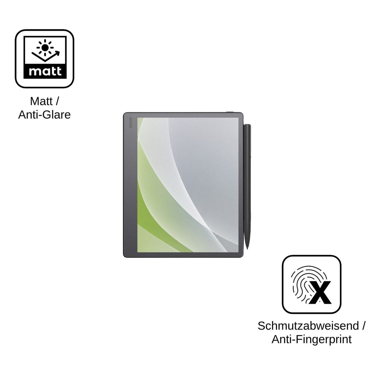 2x Schutzfolie matt für Onyx Boox Note Mini C Display-Schutzfolie